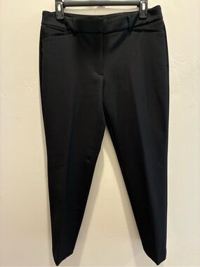 White House Black Market Black Straight-Leg Ponte Pants